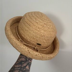 Vintage Liz Claiborne Natural Straw Hat